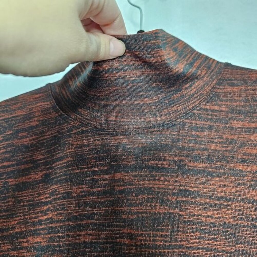 Saint Art Red Static Print Turtleneck Long Sleeve… - image 6